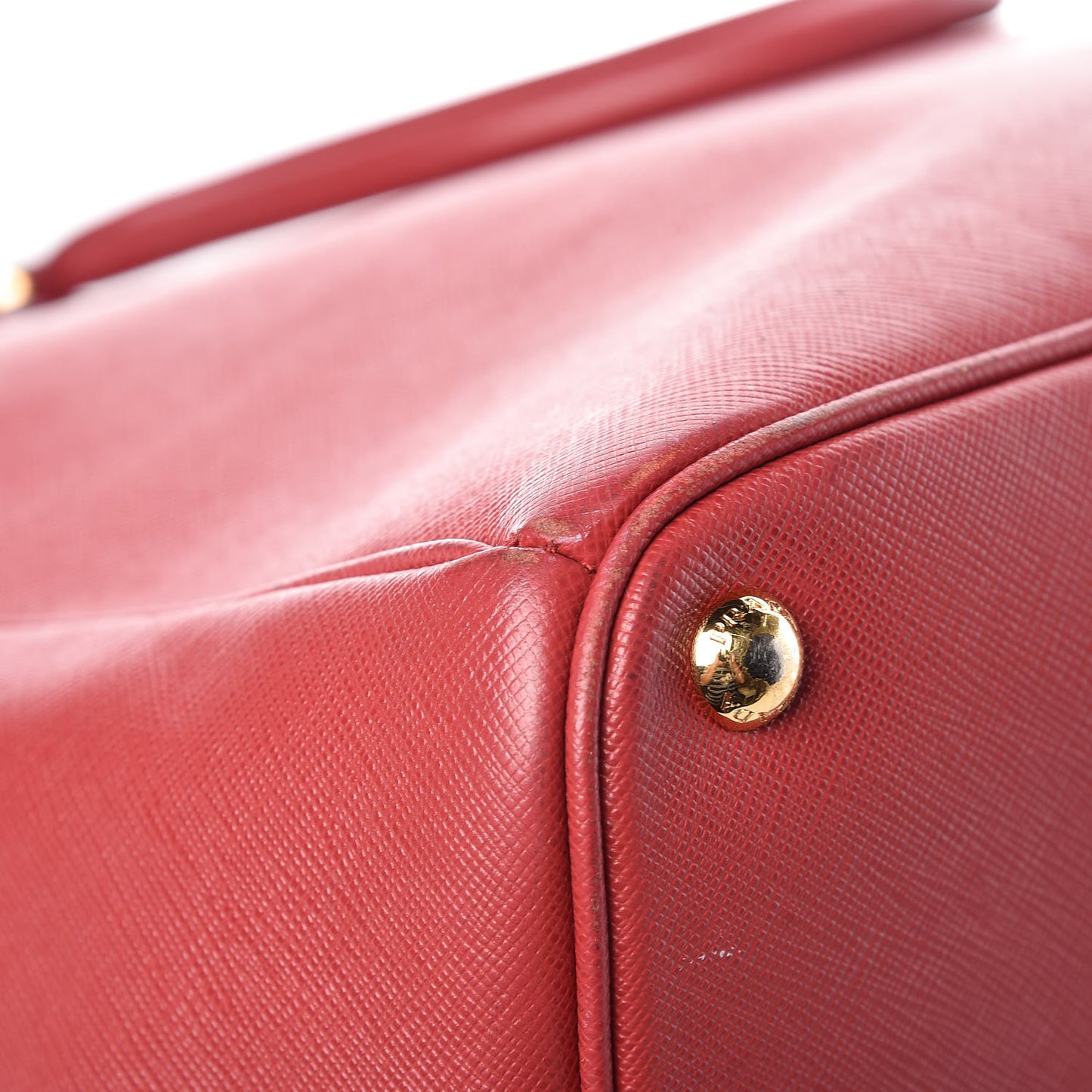 Saffiano Large Galleria Double Zip Tote Fuoco