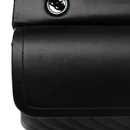 Chanel Lambskin Chevron Quilted Medium Double Flap So Black 11 of 11