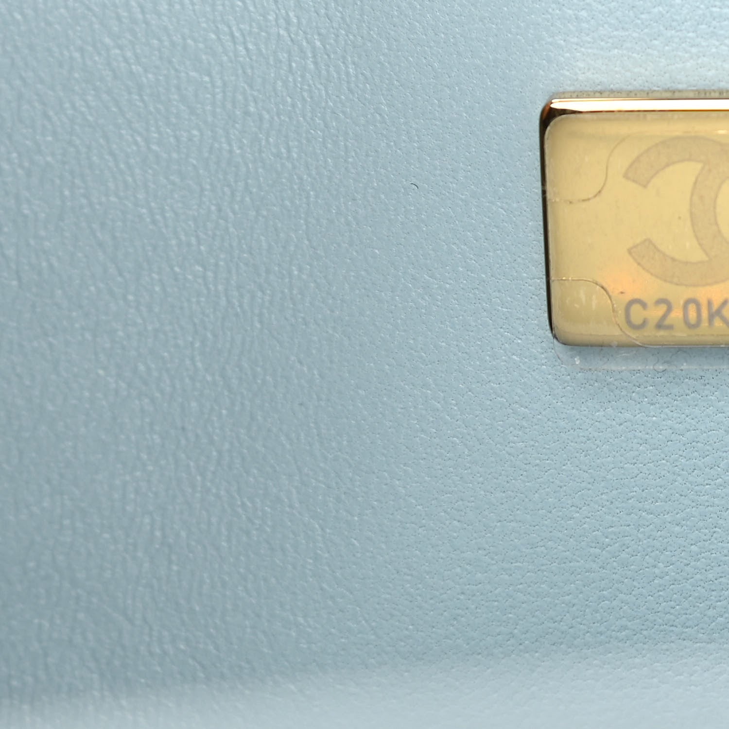 Chanel Caviar Quilted Medium Double Flap Light Blue 7 of 11