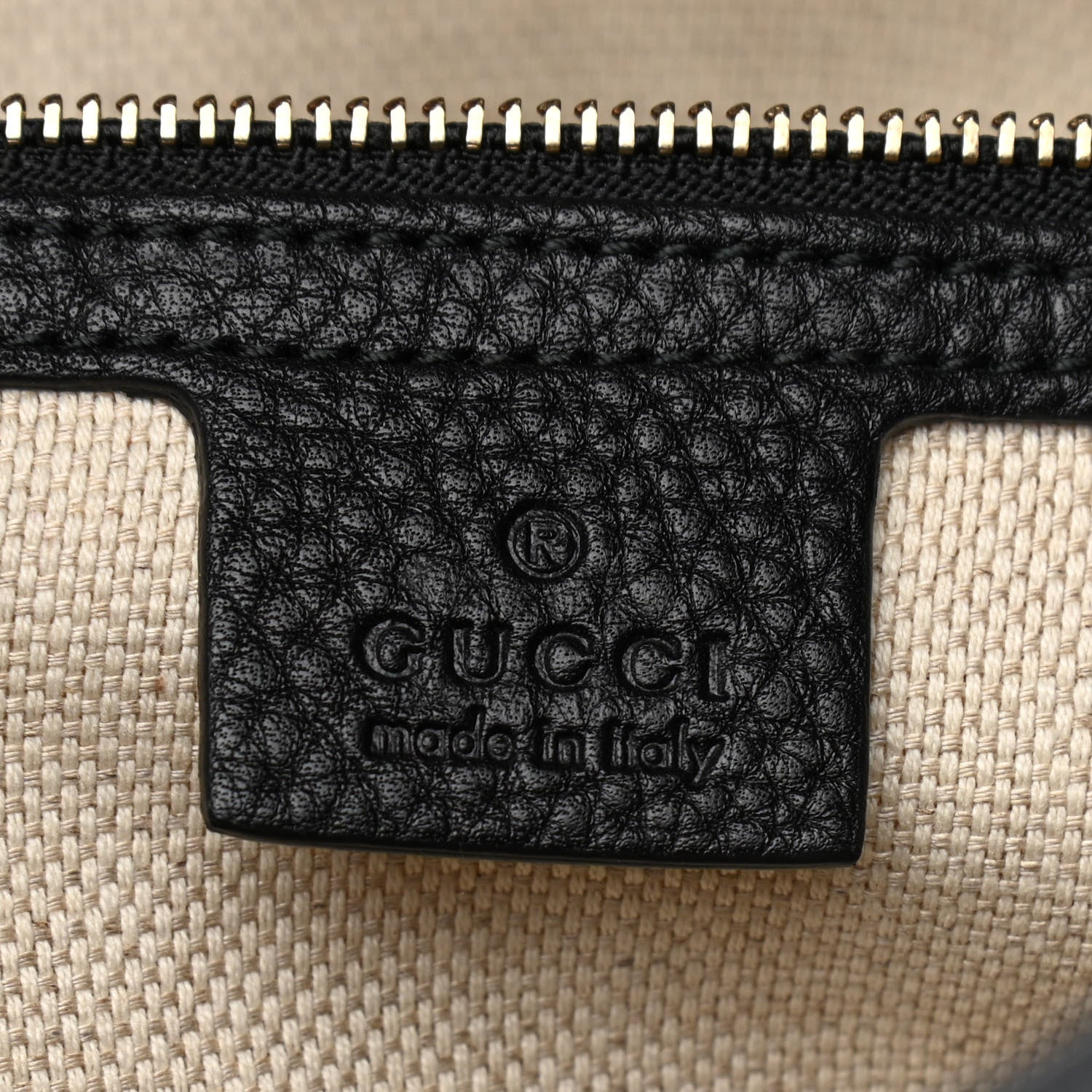 Gucci Pebbled Calfskin Medium Soho Chain Shoulder Bag Black 6 of 10