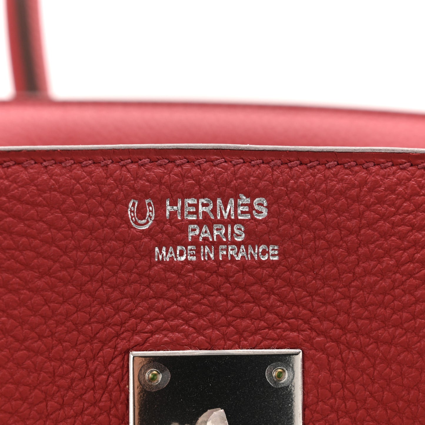 Togo Horseshoe Birkin 35 Rouge Garance Anemone