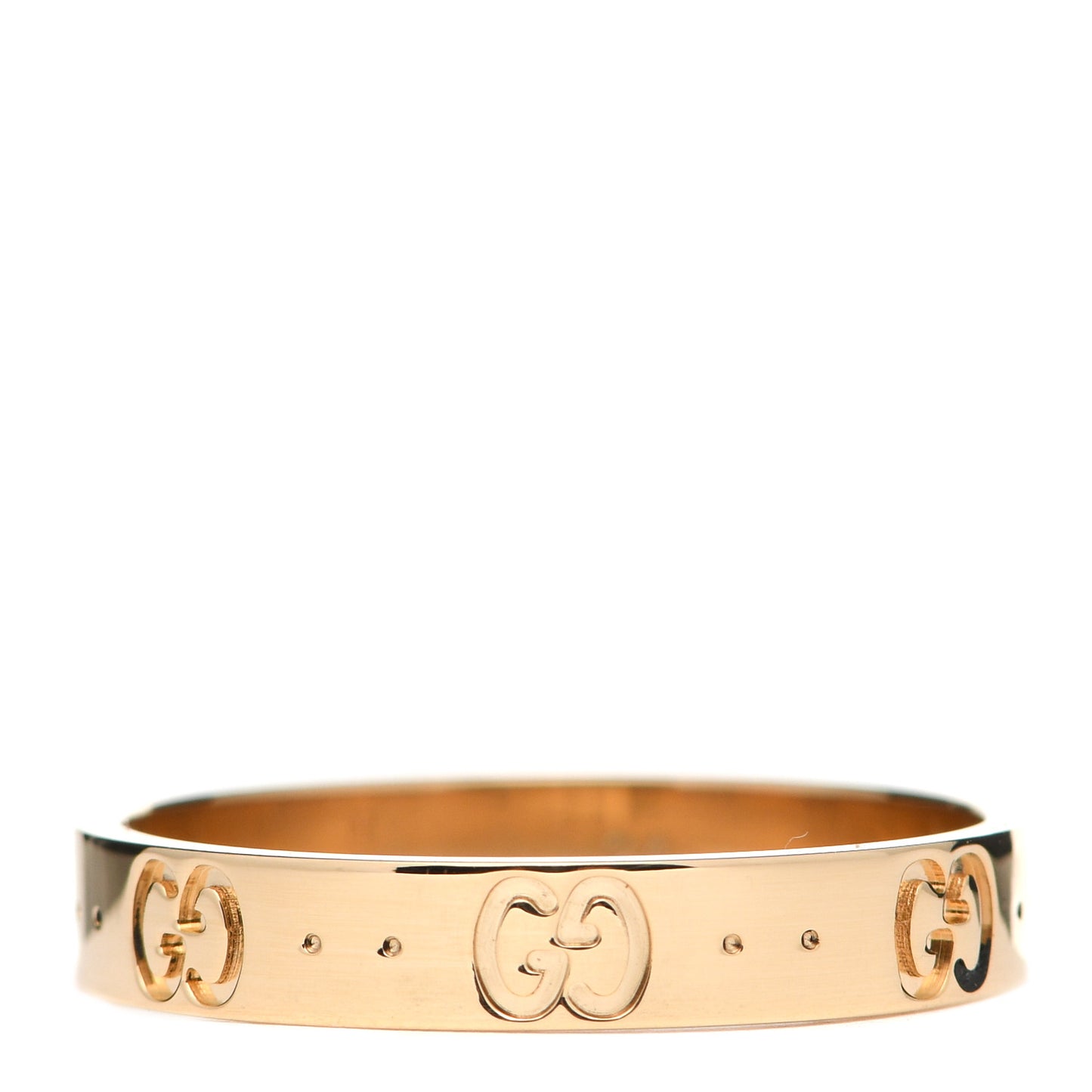 18K Yellow Gold 4mm Icon Thin Band Ring 64 10.75