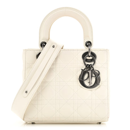 Christian Dior Lambskin Cannage Small My ABCDior Lady Dior White 1 of 10