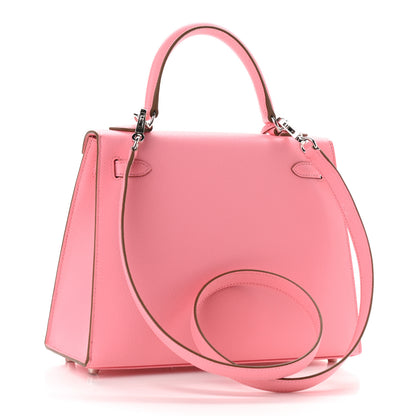 Hermes Epsom Kelly Sellier 25 Rose Confetti 3 of 11