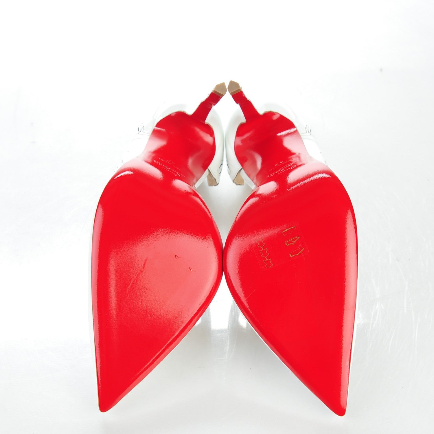 Christian Louboutin Patent Beloved 100 Pumps 42 White 5 of 8