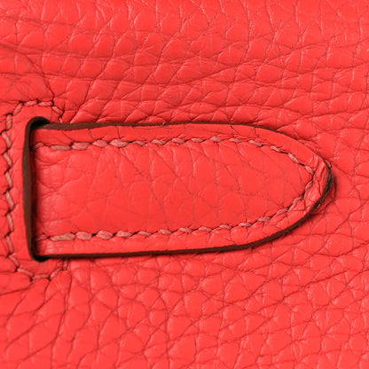 Hermes Togo Kelly Retourne 28 Rouge Pivoine 13 of 14