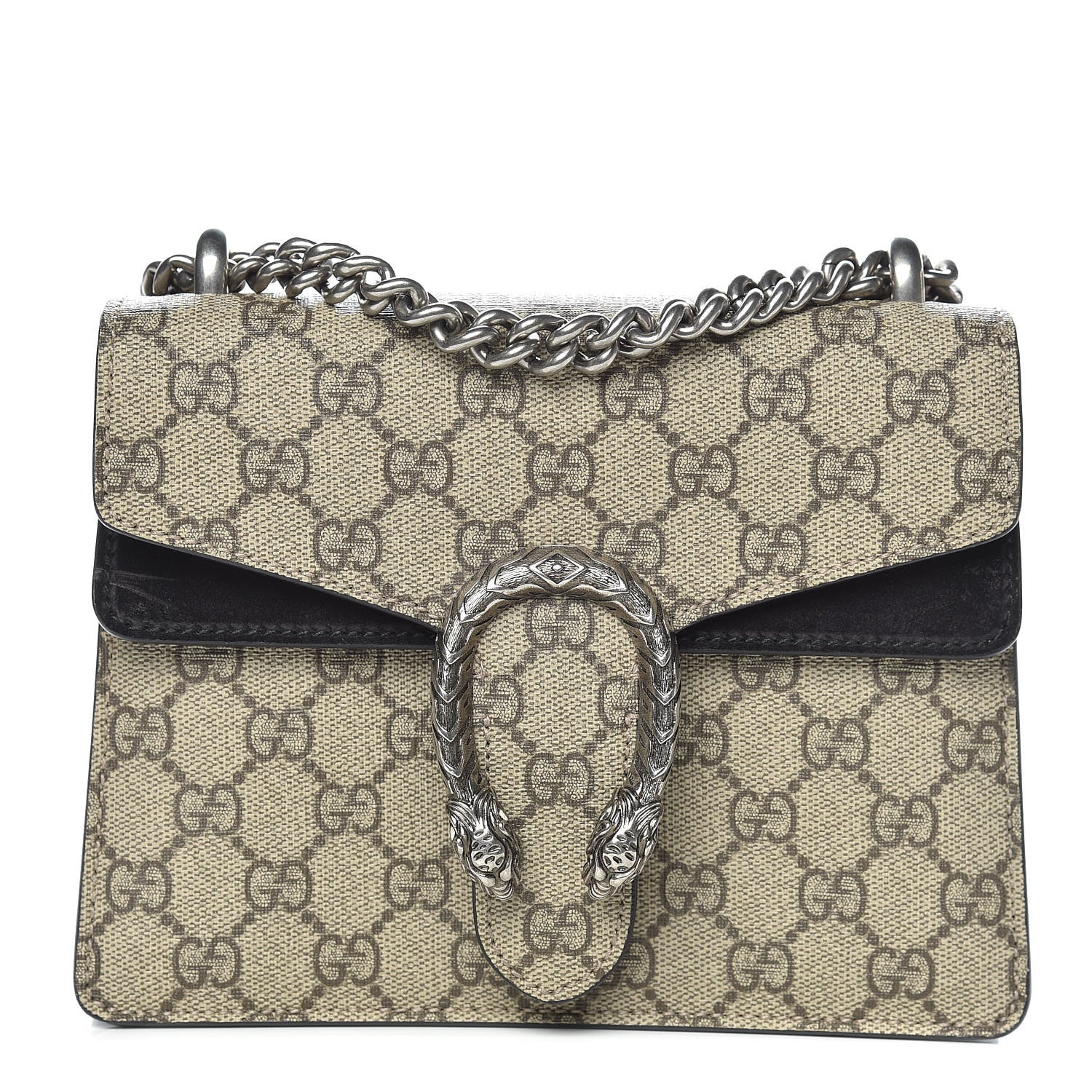 Gucci GG Supreme Monogram Mini Dionysus Shoulder Bag Black 1 of 12