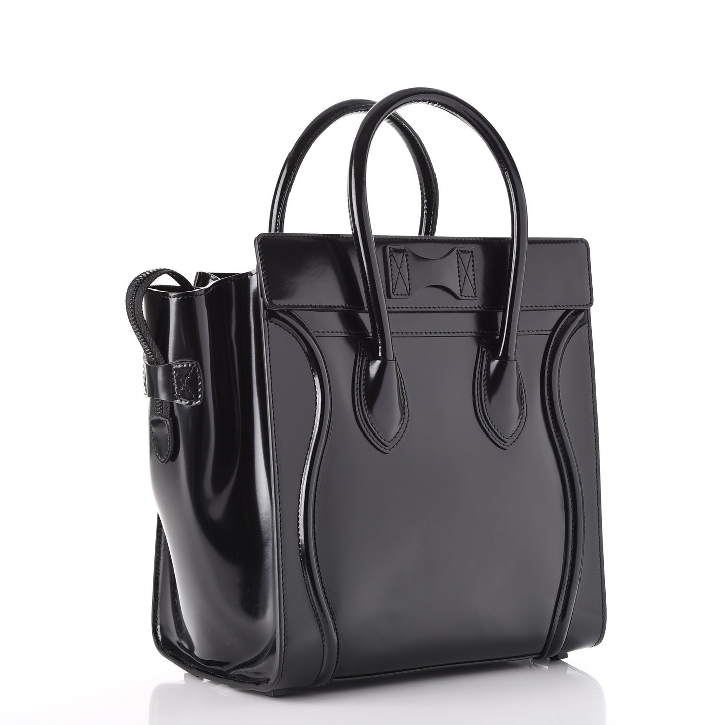 Spazzolato Calfskin Mini Luggage Black