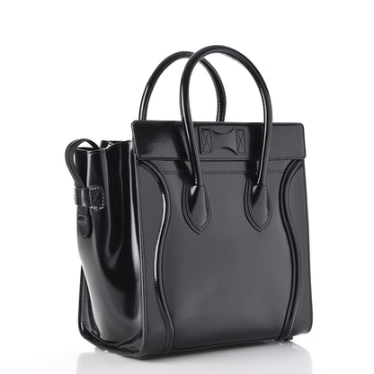 Celine Spazzolato Calfskin Mini Luggage Black 3 of 7