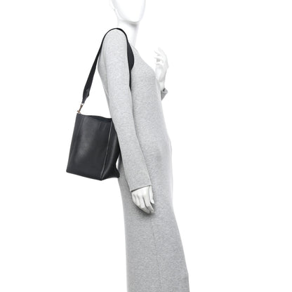 Celine Soft Grained Calfskin Small Sangle Bucket Bag Black 2 of 10