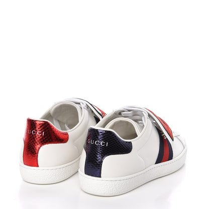 Gucci Calfskin Ayers Blind For Love Embroidered Womens Ace Sneakers 38 White 4 of 10