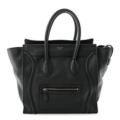 Celine Pebbled Calfskin Mini Luggage Anthracite 1 of 8