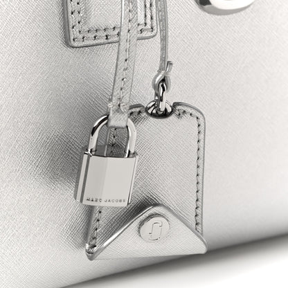 Marc Jacobs Metallic Saffiano Big Shot Tote Silver 11 of 12