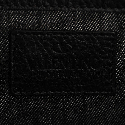 Valentino Garavani Denim Medium Glam Lock Rockstud Flap Deep Denim 6 of 7