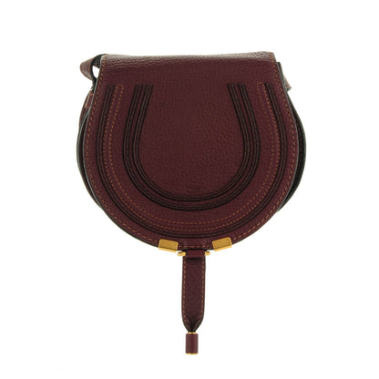 Chloe Calfskin Mini Marcie Round Crossbody Bag Dark Velvet 1 of 7