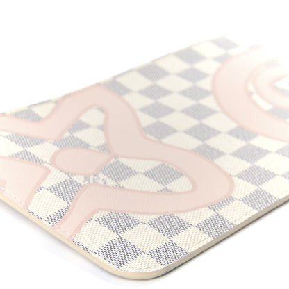Louis Vuitton Damier Azur Tahitienne Neverfull MM GM Pochette 5 of 8