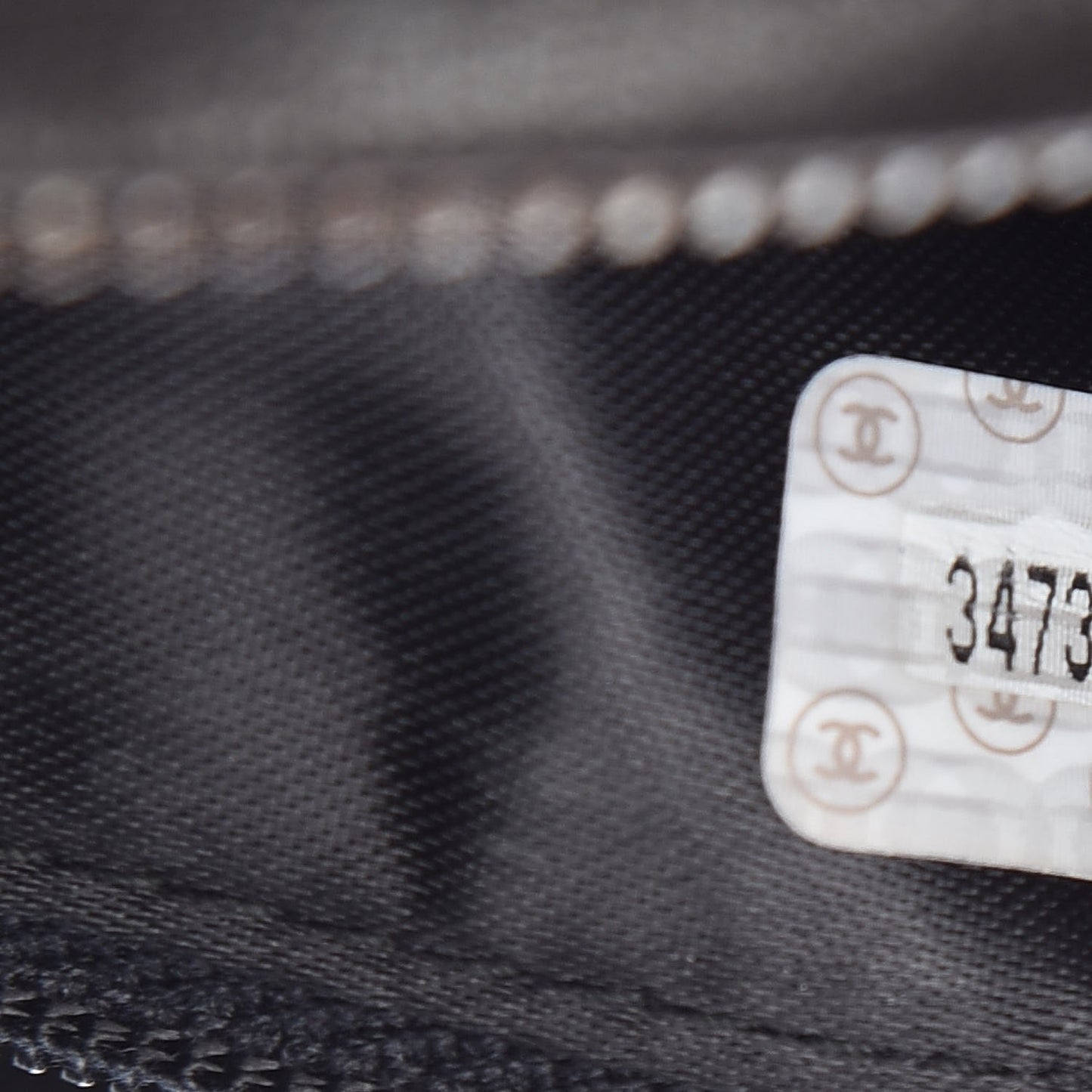 Lambskin Quilted Tassel Camera Case Black