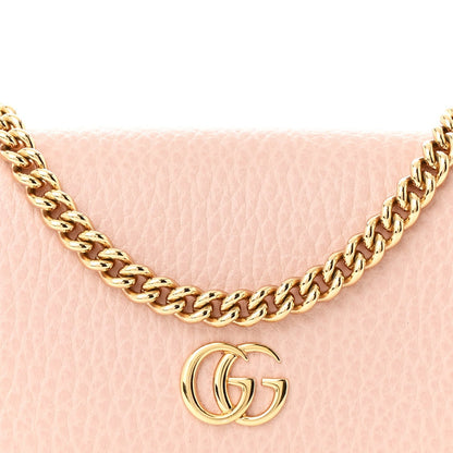 Gucci Dollar Calfskin GG Supreme Monogram Petite GG Marmont Wallet Chain Bag Perfect Pink 8 of 11