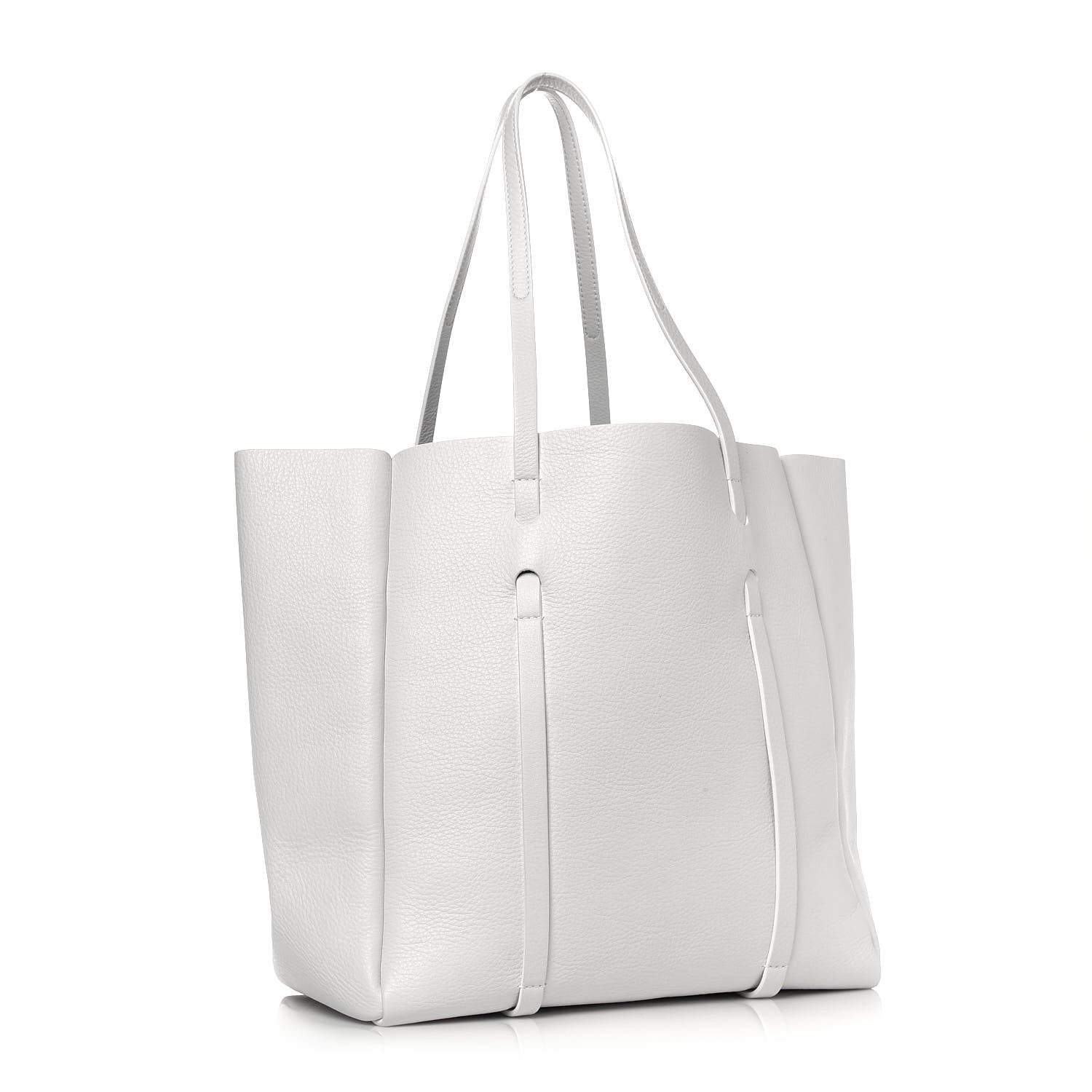 Balenciaga Veau Baltimore Double Sided Small Everyday Tote Optic White Black 3 of 18
