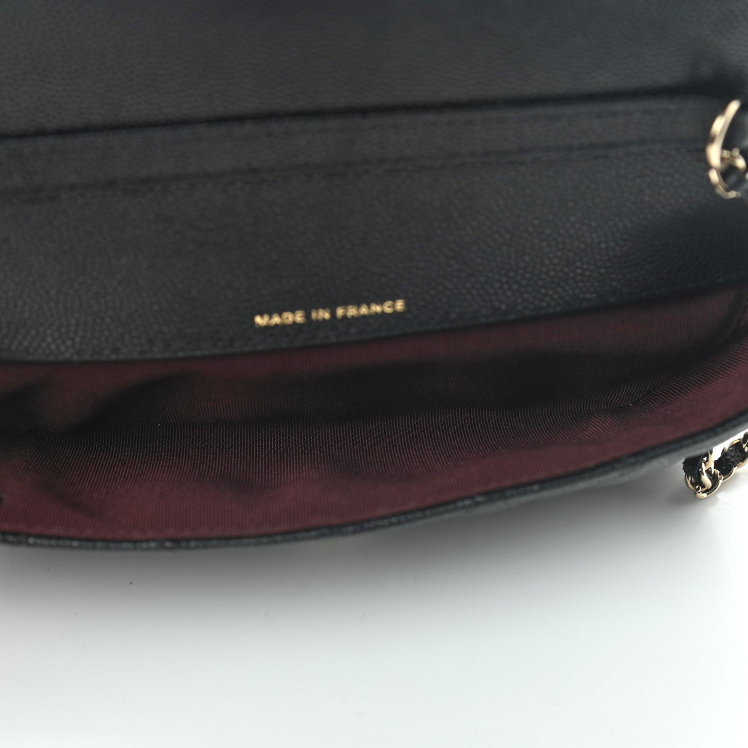 Chanel Caviar Quilted Glasses Case With Chain Black 5 of 7