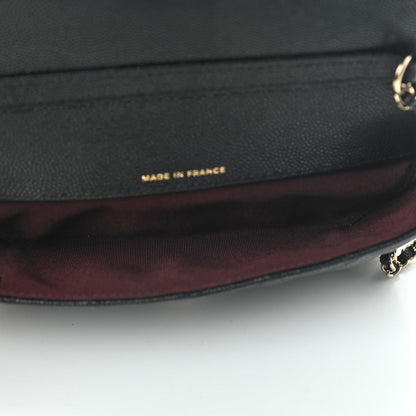 Chanel Caviar Quilted Glasses Case With Chain Black 5 of 7