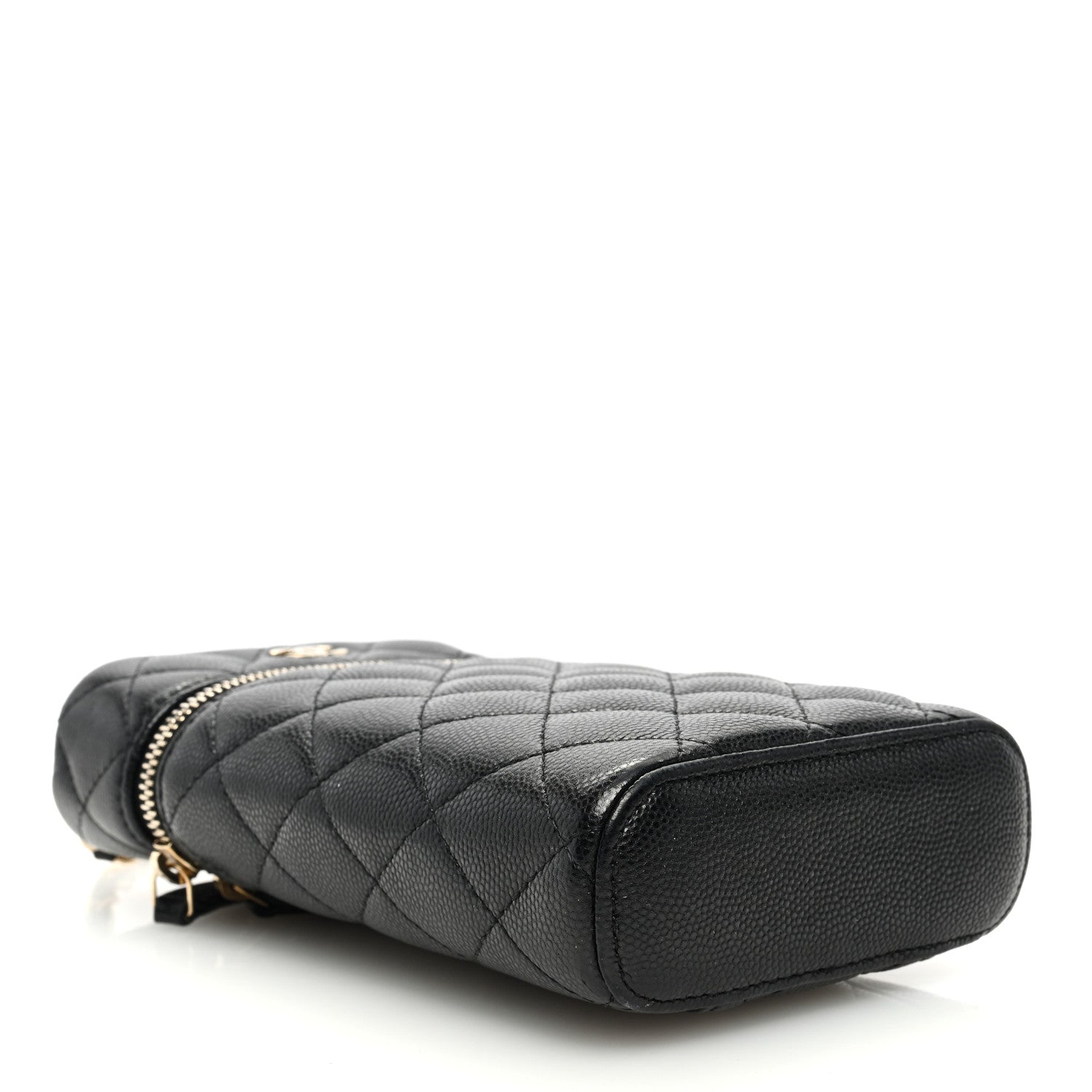 Chanel Caviar Quilted Phone Holder With Chain Black 6 of 10