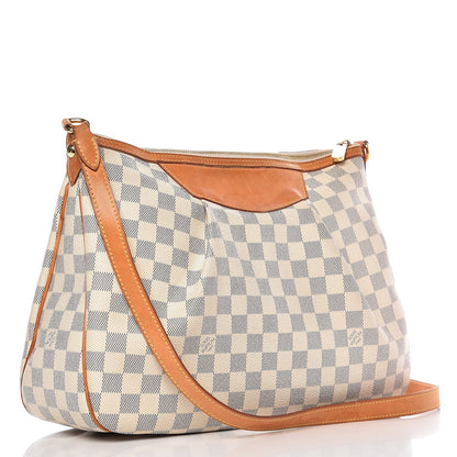 Louis Vuitton Damier Azur Siracusa MM 3 of 14