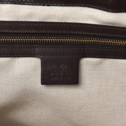 Gucci Monogram Vintage Web Medium Half Moon Hobo Dark Brown 6 of 11
