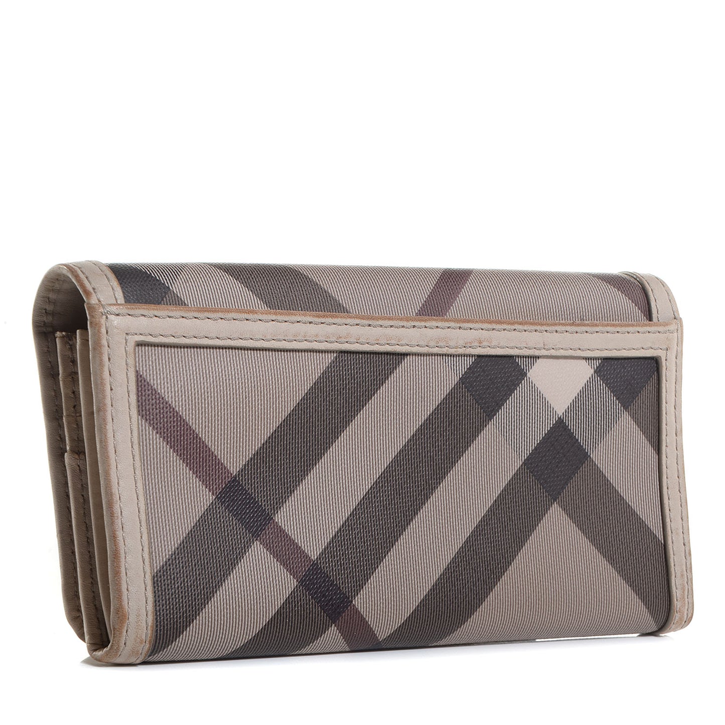 Smoked Check Penrose Continental Wallet