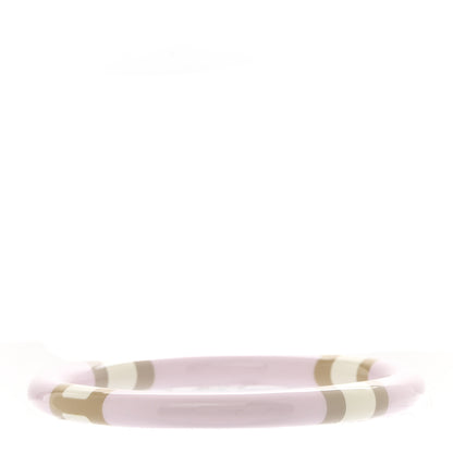 Hermes Lacquered Wood H Equipe PM Bangle Bracelet T3 Faubourg Pastel 1 of 6
