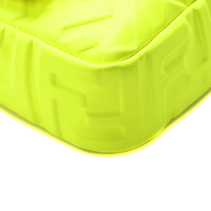 Fendi X MARC JACOBS Nappa FF 1974 Embossed Baguette Yellow Fluo 9 of 10