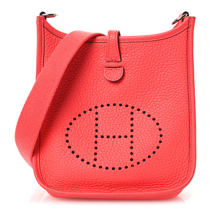 Hermes Taurillon Clemence Evelyne TPM Rose Jaipur 1 of 13