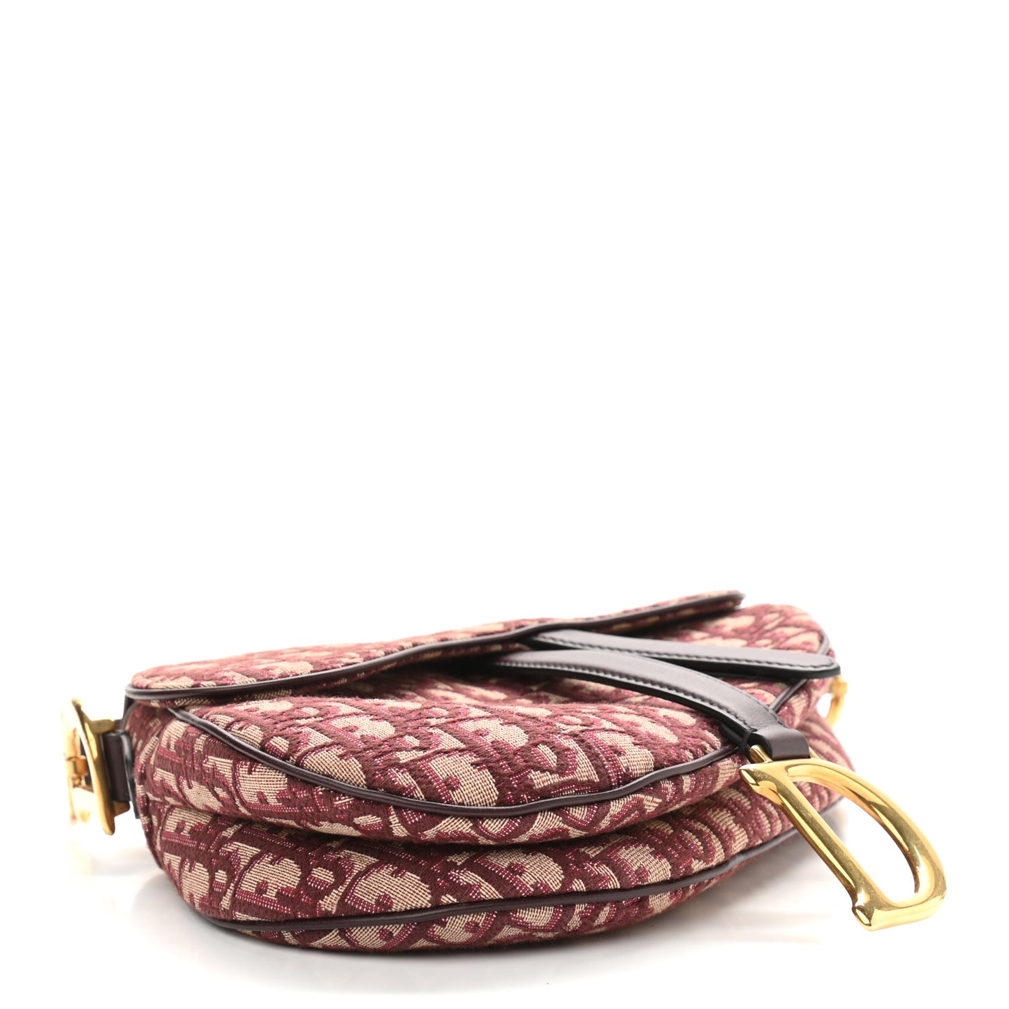 Oblique Saddle Bag Burgundy
