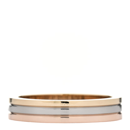 Cartier 18K Pink White Yellow Gold 3.5mm Trinity Wedding Band Ring 47 4 3 of 5