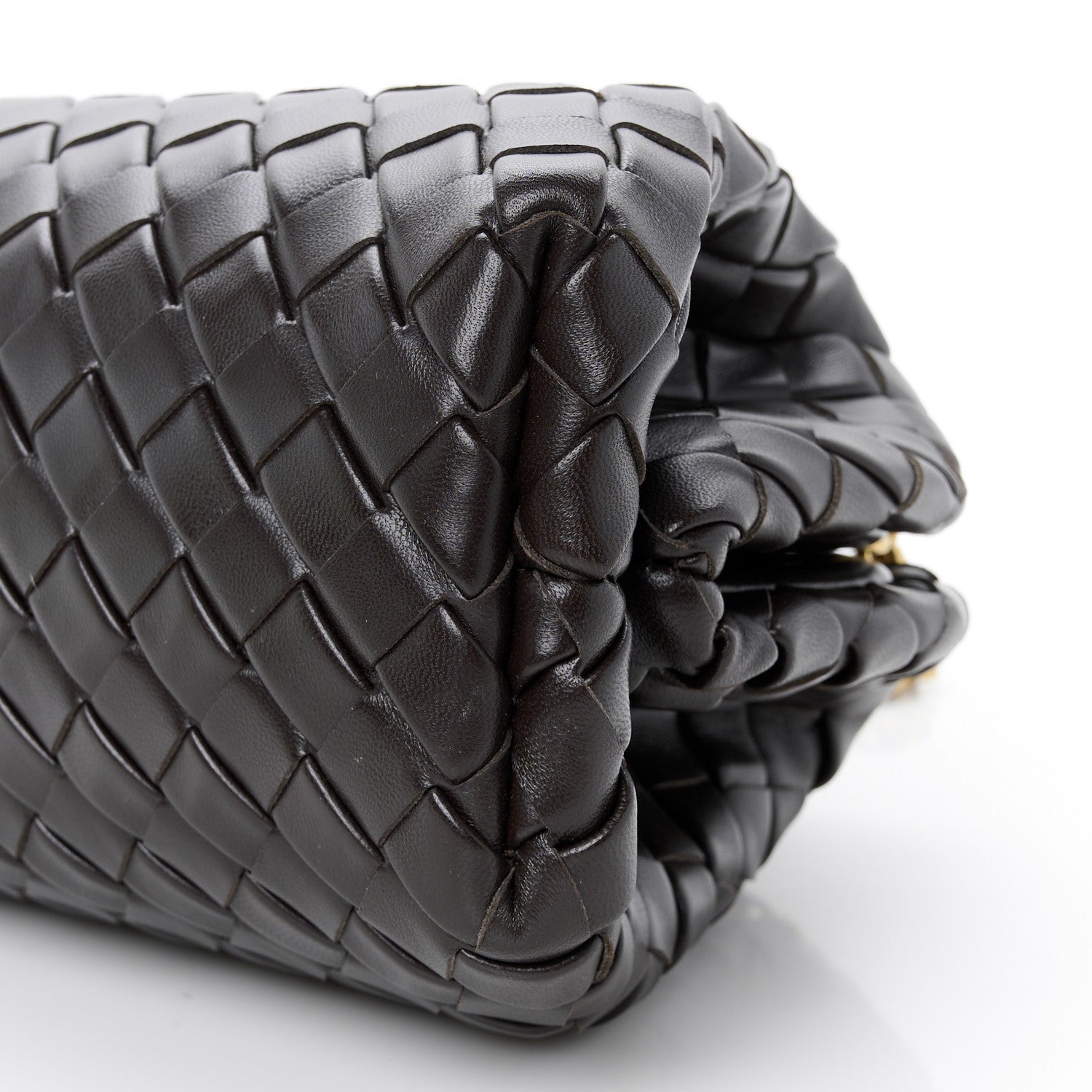 Bottega Veneta Nappa Intrecciato Teen The Lauren 1980 Clutch With Chain Fondant 10 of 10
