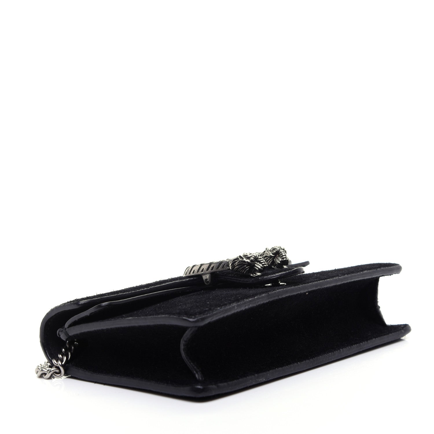Gucci Suede Super Mini Dionysus Shoulder Bag Black 5 of 11