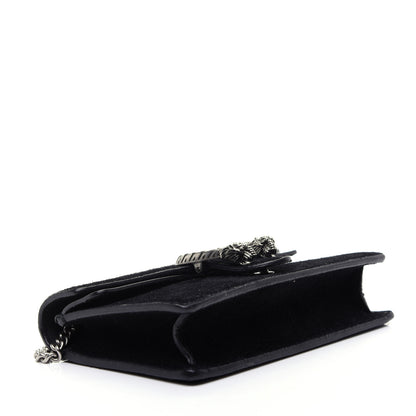 Gucci Suede Super Mini Dionysus Shoulder Bag Black 5 of 11