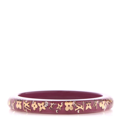 Louis Vuitton Resin Swarovski Inclusion Bracelet PM Violine 1 of 4