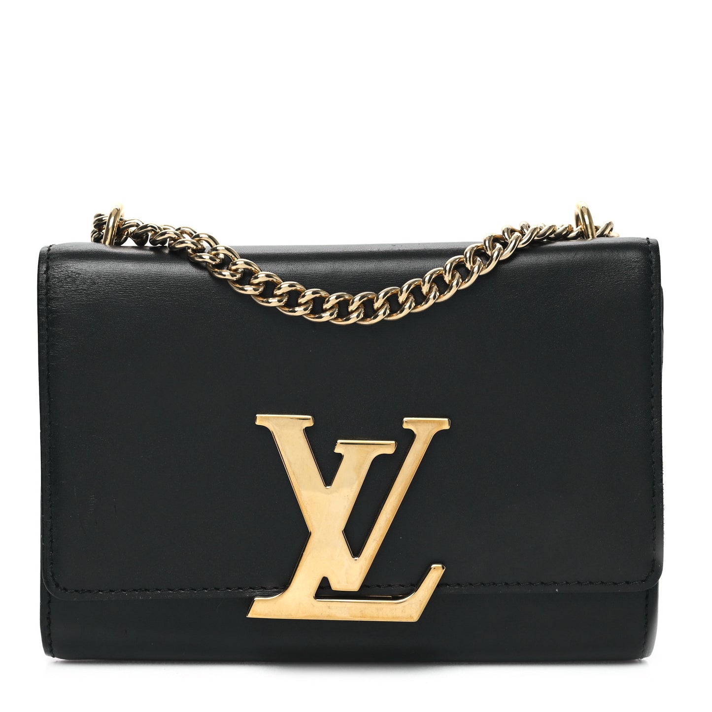 Calfskin Chain Louise MM Black