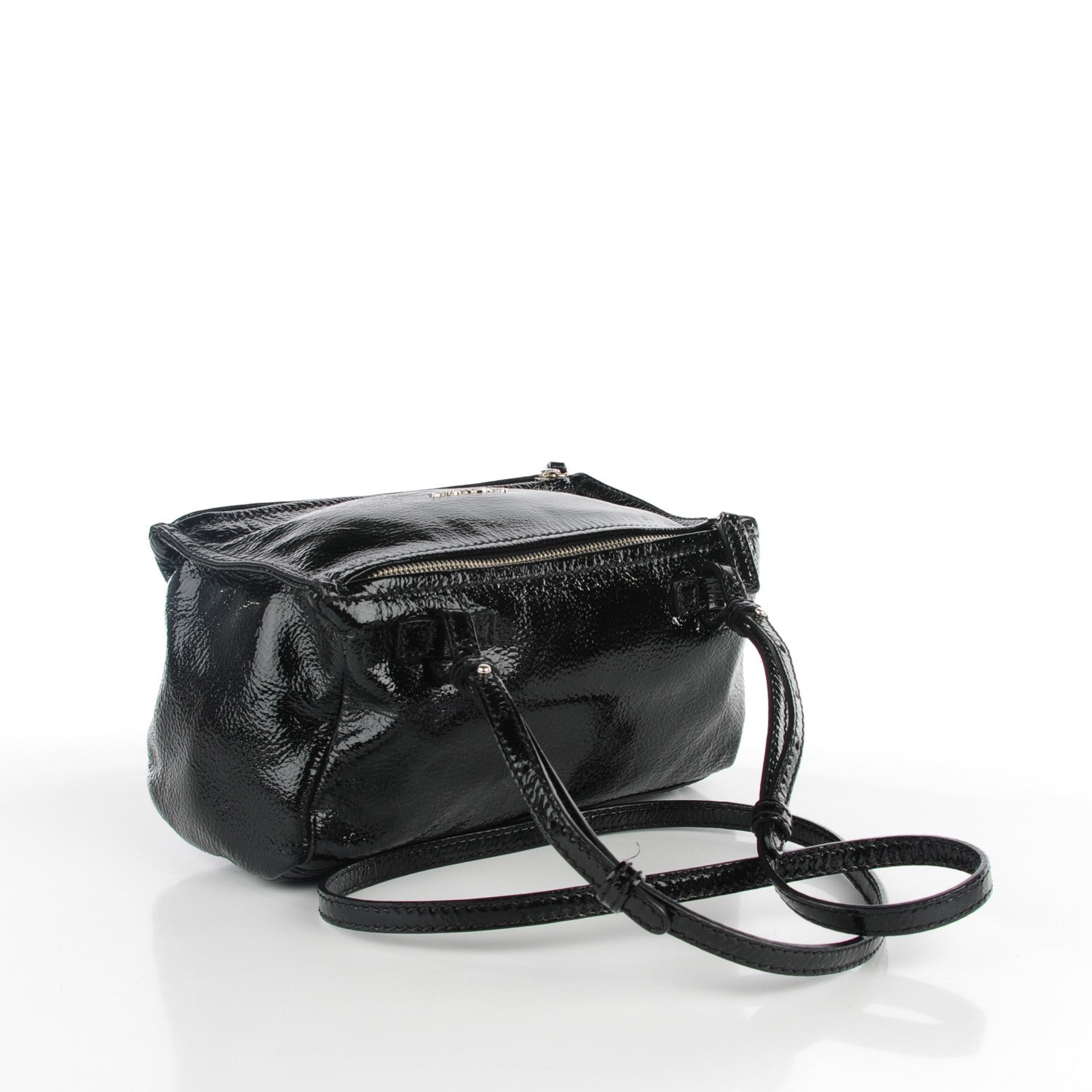 Givenchy Crinkled Patent Goatskin Mini Pandora Black 3 of 7