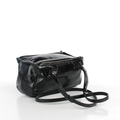 Givenchy Crinkled Patent Goatskin Mini Pandora Black 3 of 7