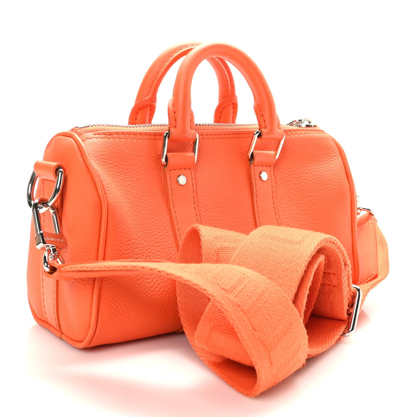 Grained Calfskin Aerogram Keepall XS Orange
