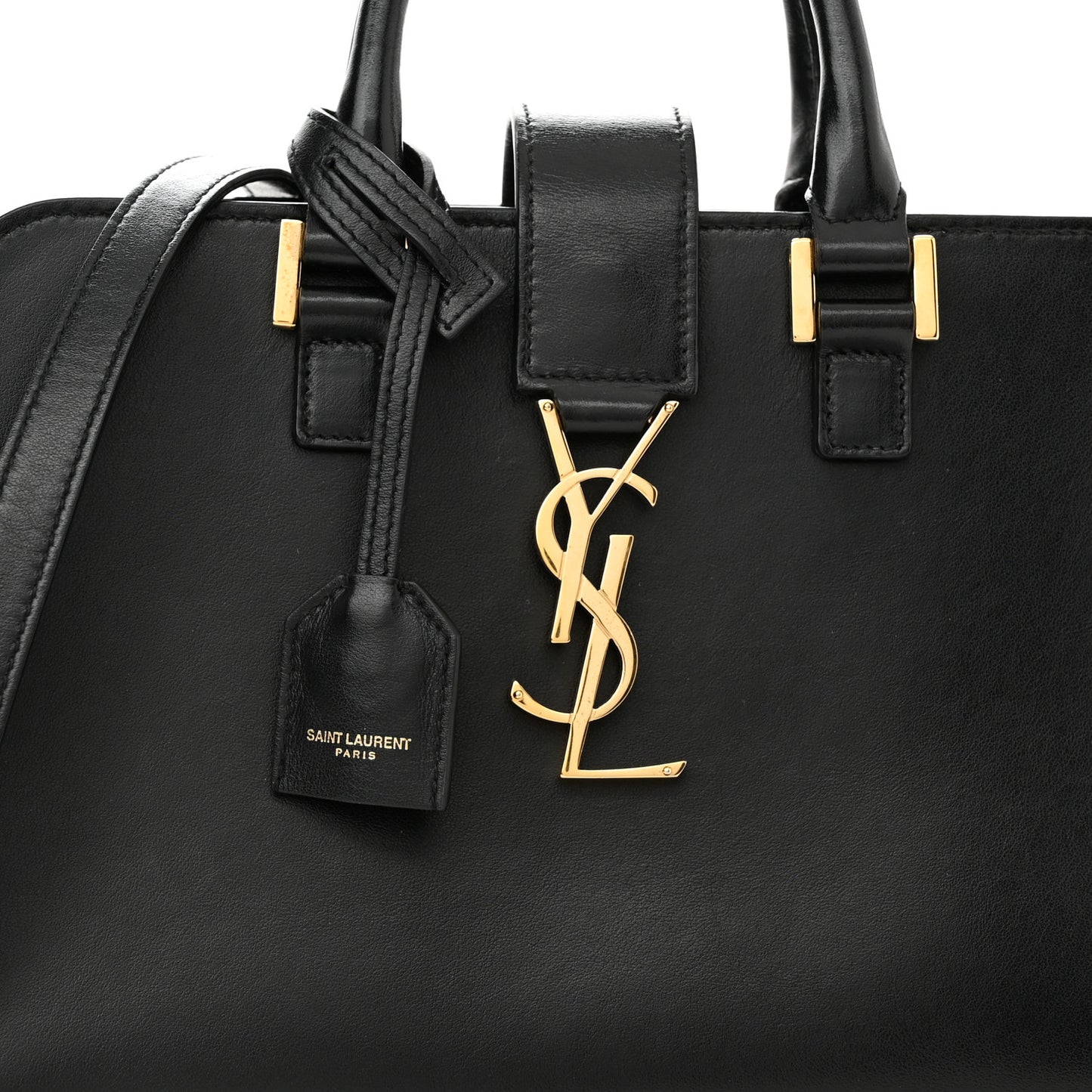 Calfskin Monogram Baby Cabas Black