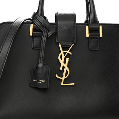 Saint Laurent Calfskin Monogram Baby Cabas Black 7 of 11