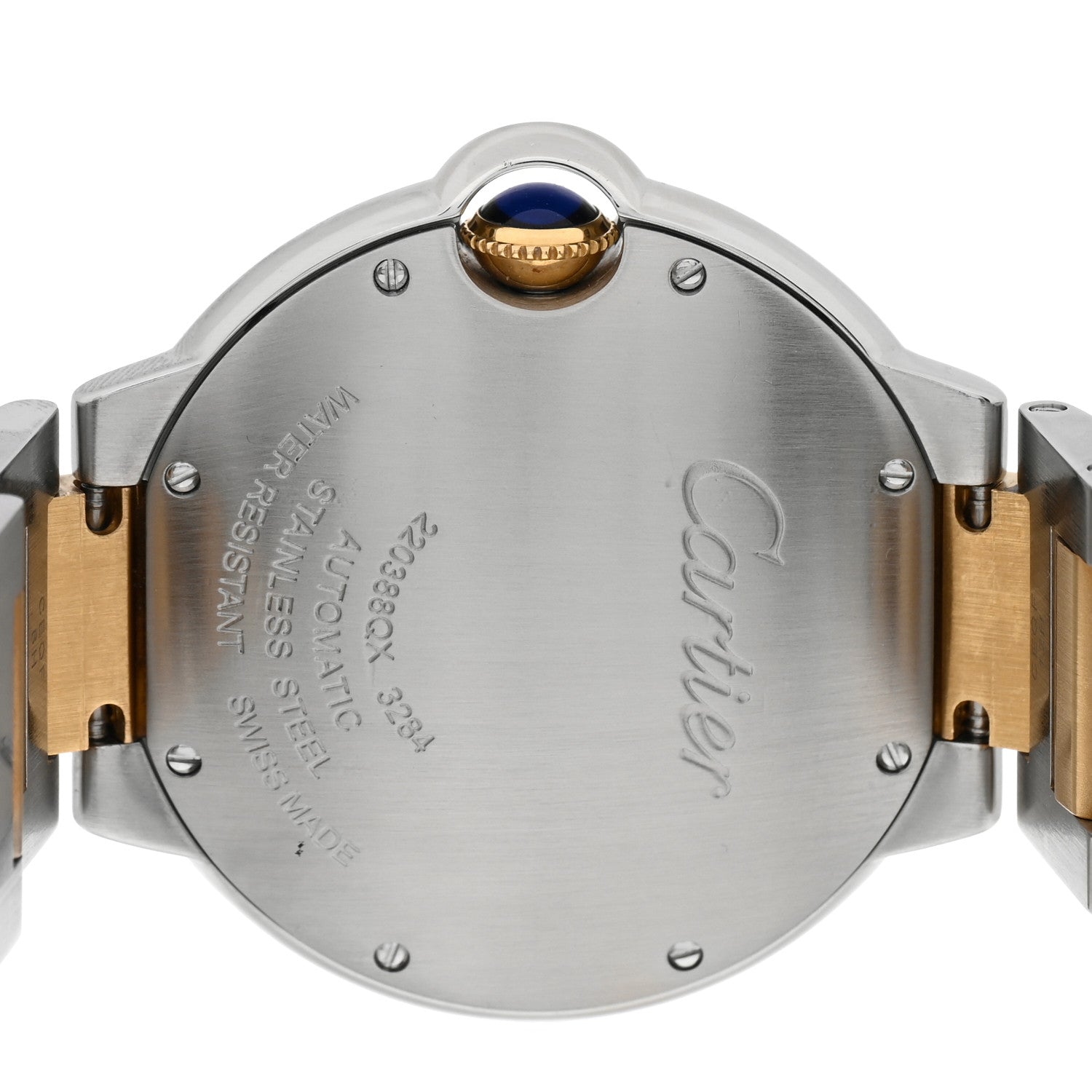 Cartier Stainless Steel 18K Yellow Gold 36mm Ballon Bleu De Cartier Automatic Watch 4 of 4