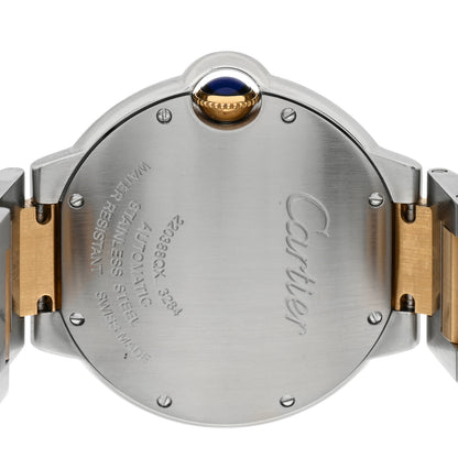 Cartier Stainless Steel 18K Yellow Gold 36mm Ballon Bleu De Cartier Automatic Watch 4 of 4
