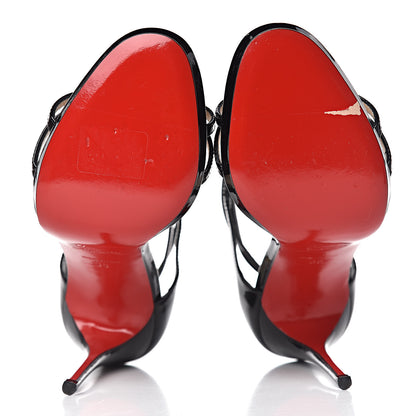 Christian Louboutin Patent Benedetta 120 Sandals 35 Black 5 of 11
