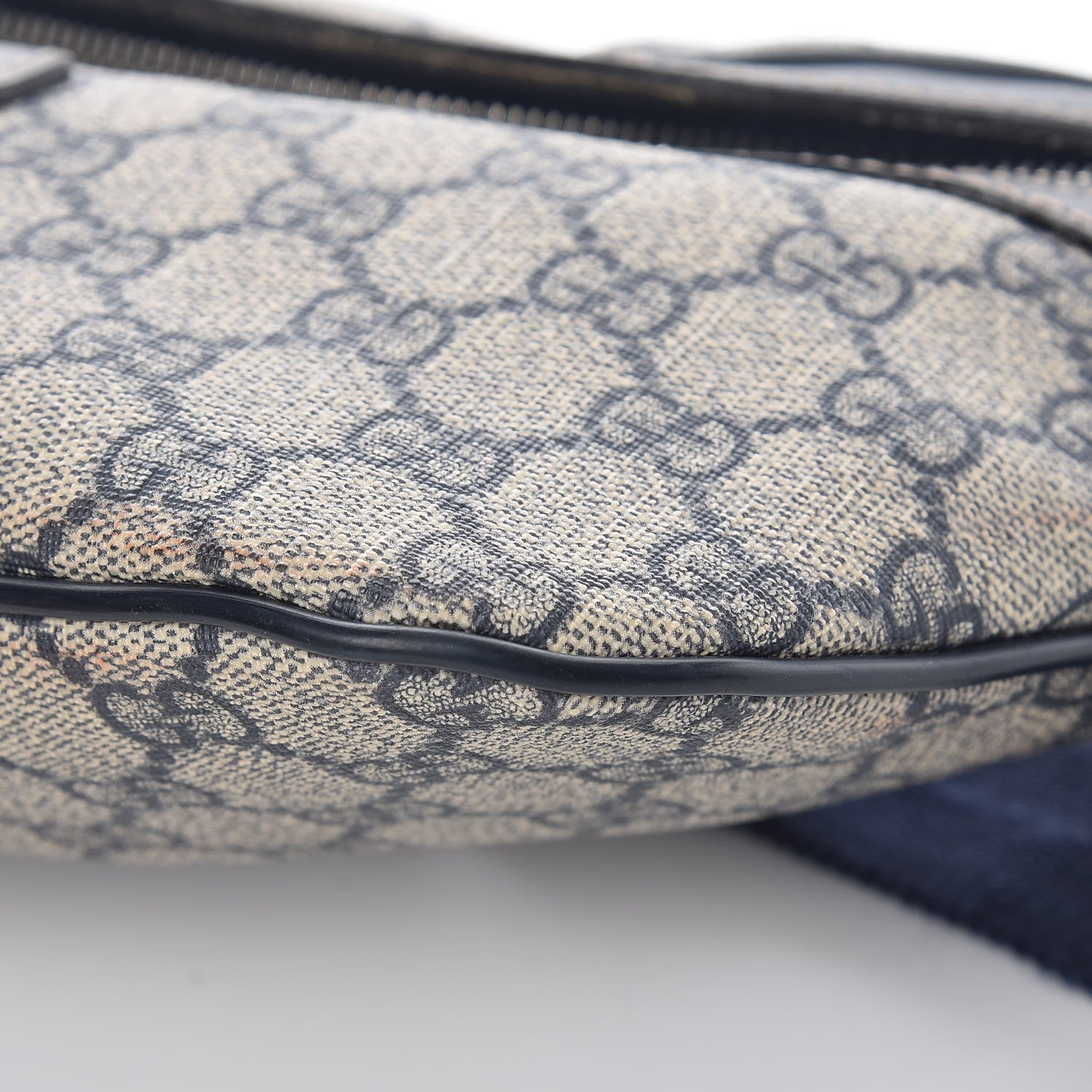 Gucci GG Supreme Monogram Belt Bag Navy 14 of 14