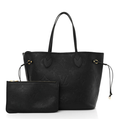 Louis Vuitton Empreinte Monogram Giant Neverfull MM Black 3 of 11