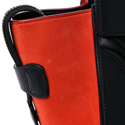 Celine Drummed Calfskin Nubuck Tri-color Micro Luggage Natural 13 of 13